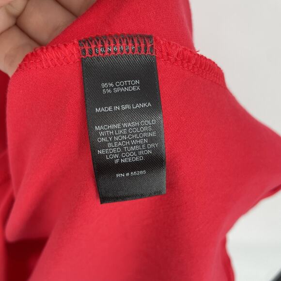 Express Dress Womens Small Red Keyhole Cutout Stretch Sleeveless Fit & Flare - Picture 3 of 7